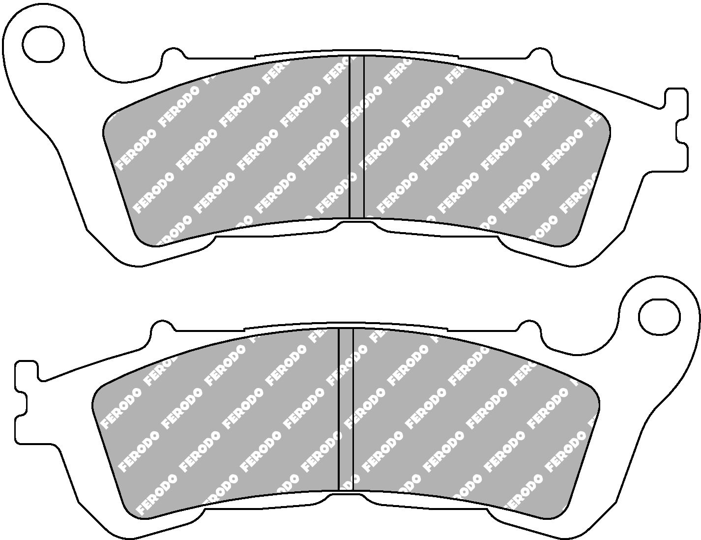 Plaquettes de frein M1 métal fritté arrière pour scooter,moto 